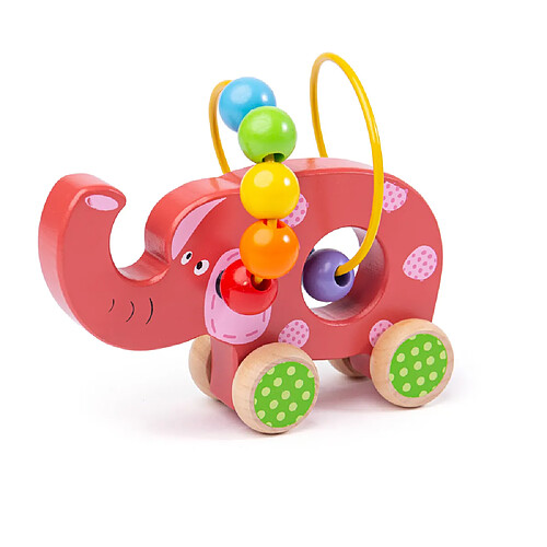 Bigjigs Toys Jouet à pousser éléphant