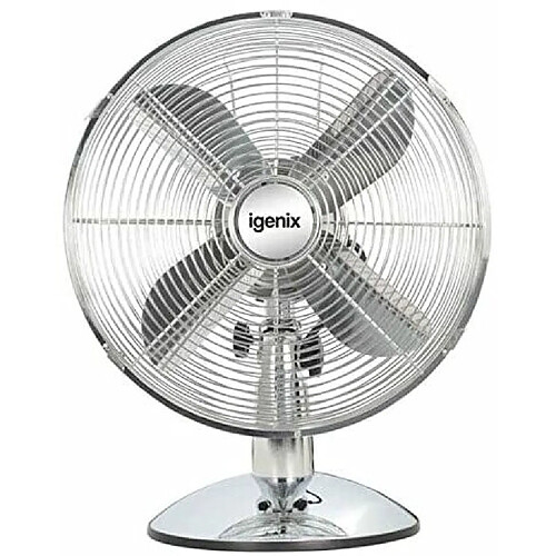 Ventilateur De Bureau Portable Igenix DF1250, 12 Pouces, 3 Vitesses, Fonctionnement Silencieux