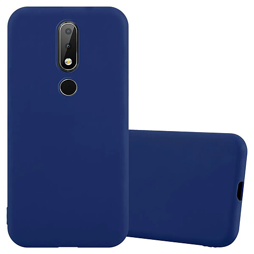 Cadorabo Coque Nokia 6.1 PLUS / X6 Etui en Bleu