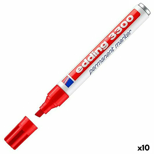 Edding Marqueur Permanent 3300 - Rouge