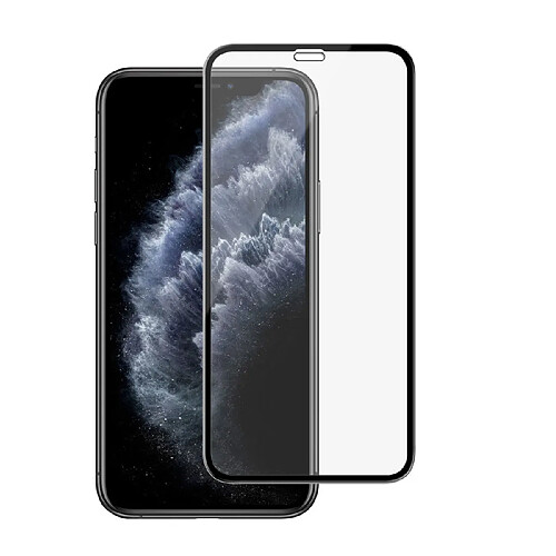 Tiger Protection d'écran pour Apple iPhone X / XS Incurvé Antichoc Noir transparent