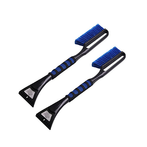 YP Select 2Pcs Eva Coton Poignée Brosse à Neige Hiver Multi-Fonction Pelle à Neige Bleu 2Pcs