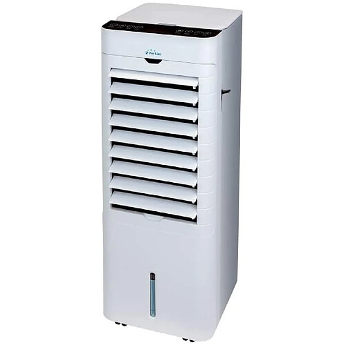 Purline Rafraîchisseur d'air réversible 2 en 1 de 4,5L Oscillation avec minuterie et ioniseur 75W 2000W blanc