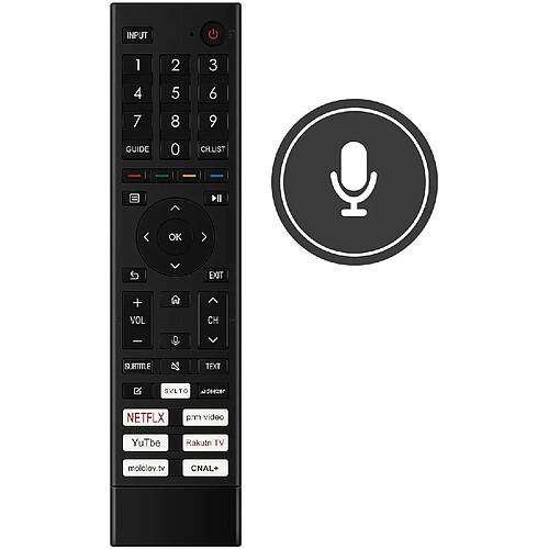 SANAG Nouveau Erf3Ab80H Telecommande De Remplacement Erf3Ab80H Tv Telecommande Pour Hisense Tv Erf3Ab80H Remote Controller