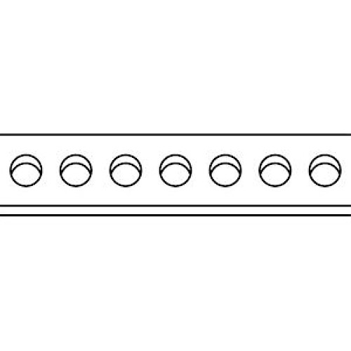 bande perforée - 12 mm x 0.7 mm - en acier - 10 mètres - bizline 106011