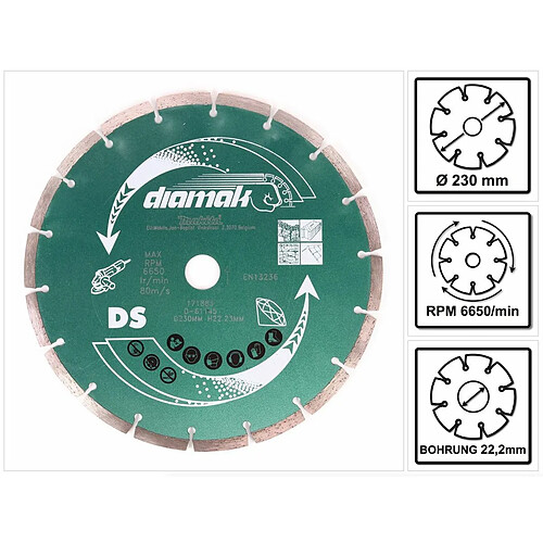 Makita Diamak Disque à tronçonner - Ø 230 mm