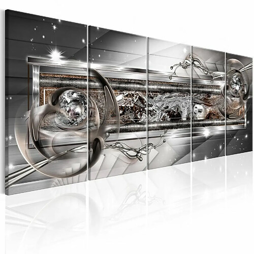 Paris Prix Tableau Imprimé Silver Shine 90x225cm