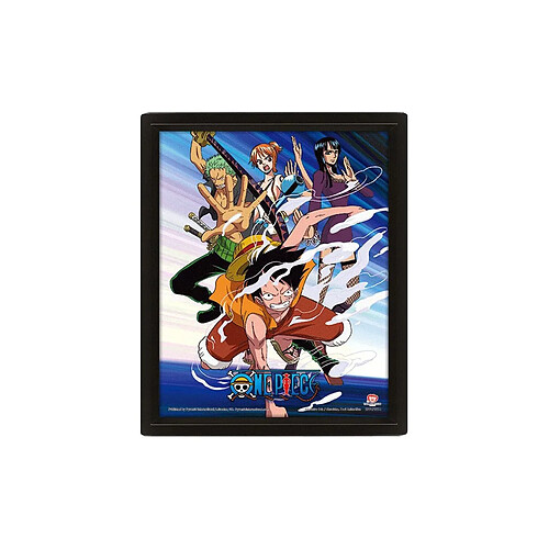 Pyramid International One Piece - Poster effet 3D Straw Hat Pirates Assault 26 x 20 cm