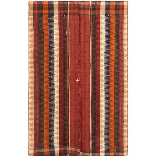 Vidal Tapis de laine 201x130 rouge Jajim