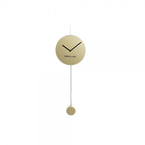 Look & Feel Horloge Murale DKD Home Decor Fer Doré (22 x 5.5 x 60 cm)