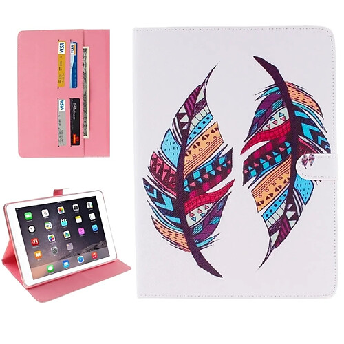 Wewoo Smart Cover pour iPad Pro 9.7 pouces cartes et porte-monnaie Housse en cuir flip avec rabat fentes