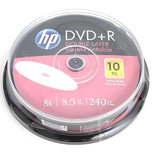 HP DVD+R DL 8X IJ PRINT 10PKBox HP 8.5GB