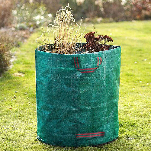 Shop Story Sac de Jardin Pliable XXL 272L en PP Robuste + Cerclage - Contenant Spécial Jadinage