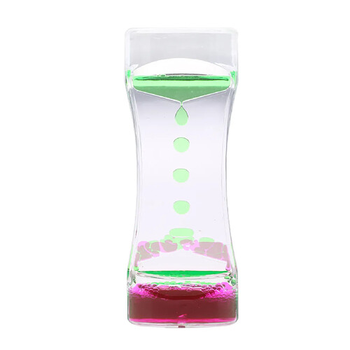 Mélange flottant mélange huile liquide bubbler mouvement minuterie heure verre vert violet