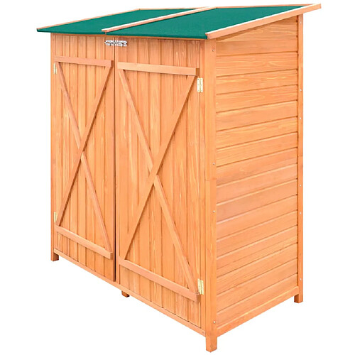 vidaXL Abri de jardin de stockage d'outils de jardin Bois Grand