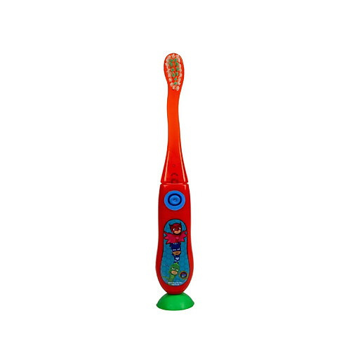 Tinokou Brosse à dents Lumineuse Enfant avec Ventouse - Pyjamasques Rouge