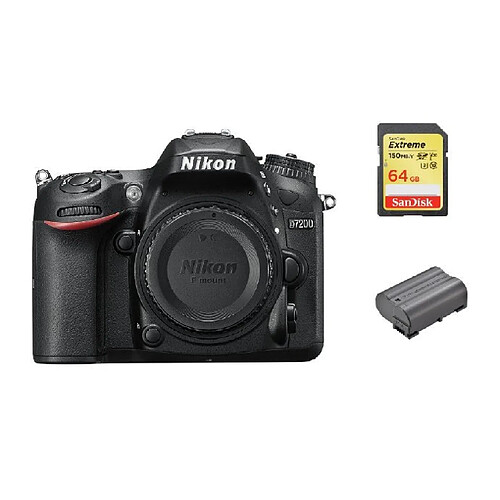 NIKON D7200 Body + 64GB SD card + EN-EL15B Battery