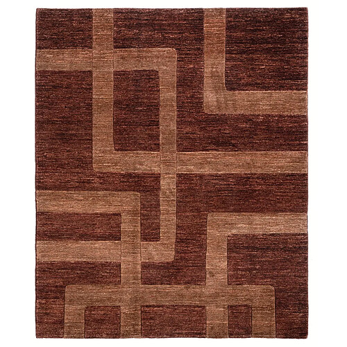 Vidal Tapis de laine 244x201 brun Juma