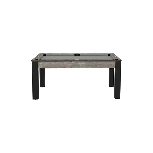 De Faugeres Billard convertible table 6 personnes Texas industriel et gris (tapis)