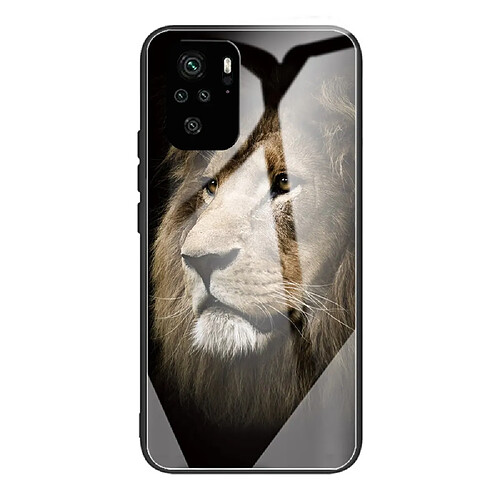 Coque en TPU anti-rayures motif Lion pour votre Xiaomi Redmi Note 10 4G