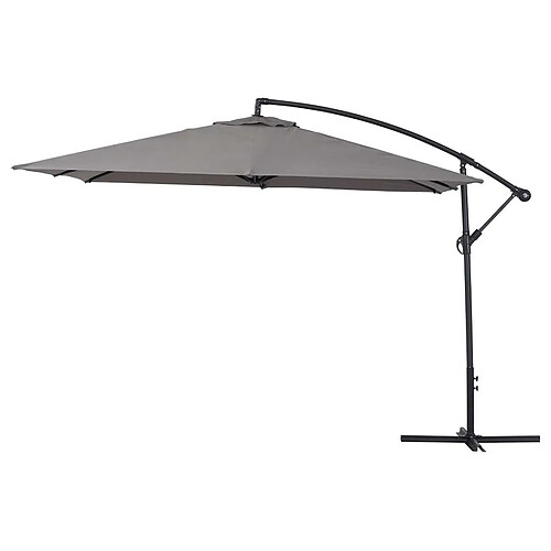 Habitat Et Jardin Parasol jardin déporté Alu Ilios 3 - Carré - 3 x3 m - Gris