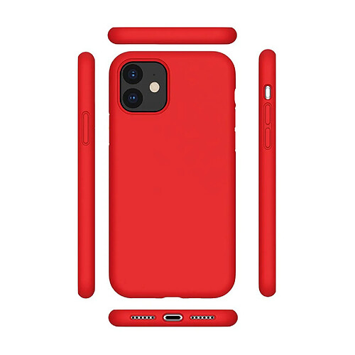 Ozzzo cyoo premium liquid silicone apple iphone 12 pro (6.1 zoll) rouge hard case