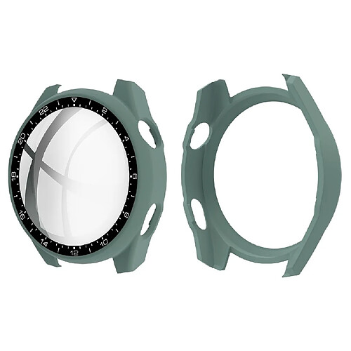 Coque en TPU anti-griffes, caoutchouté avec cadran/sensible au toucher, vert pour votre Huawei Watch 3 Pro 48mm