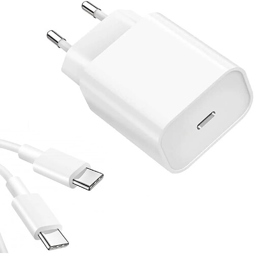 Chargeur Rapide 18W USB-C + Cable Type-C pour Samsung / Xiaomi / Oppo / Sony Little Boutik®