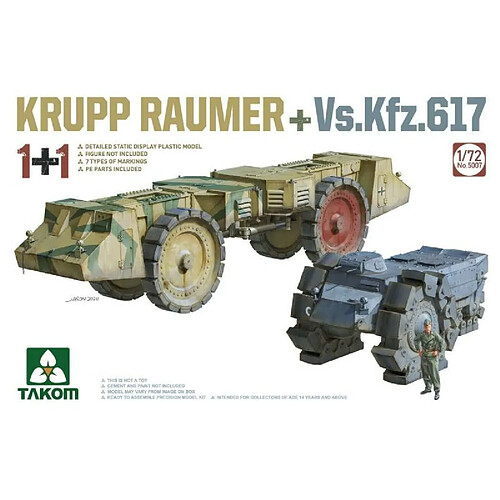 Takom Maquette Véhicule Krupp Räumer +vs.kfz.617