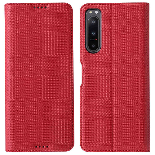 Etui en PU + TPU VILI avec support et porte-carte pour votre Sony Xperia 5 IV 5G - rouge