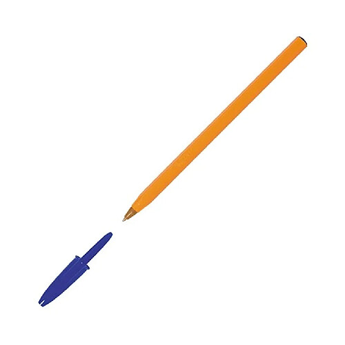 Stylo bille Bic Orange - bleu - Lot de 20