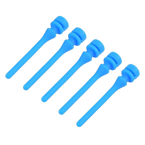 Wewoo Ventilateur de refroidissement Vis d'ordinateur en caoutchouc silicone d'amortissement doux 60 PCS 40mm (bleu)