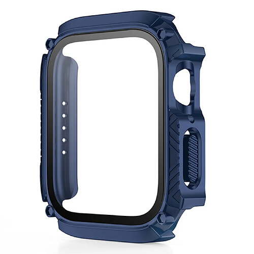 Coque en TPU anti-chute, étanche pour votre Apple Watch Series 7/8 45mm - bleu foncé