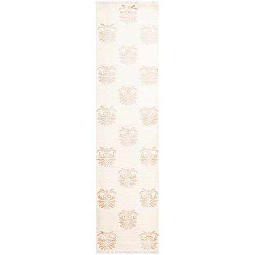 Vidal Tapis de couloir en laine 399x99 beige Darya