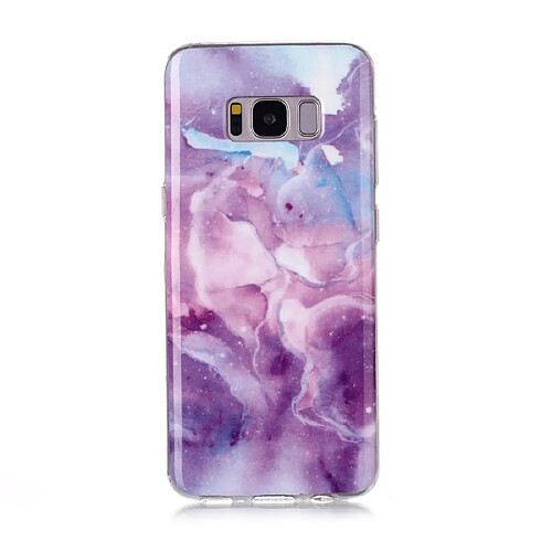 Wewoo Coque Souple Pour Galaxy S8 + Dessin en couleur Motif IMD Étui de protection TPU étoile violette