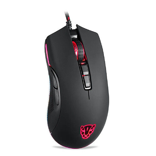 Universal Souris gaming capteur 12000dpi 7 boutons pubg rvb led rétroéclairage fibre optique câble télévision souris touche feu fps gamer souris