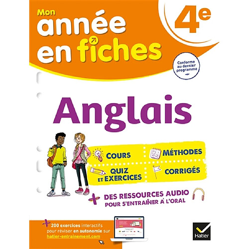 Anglais 4e : conforme au dernier programme