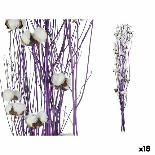 Gift Decor Bouquets Coton Violet 10 x 100 x 18 cm (18 Unités)