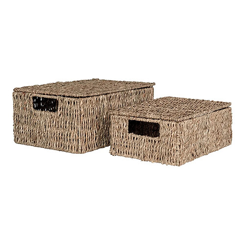 EPIKASA Lot de 2 Paniers Décoratifs de Rangement Venoso