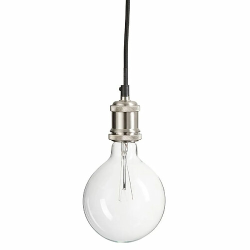 Paris Prix Lampe Suspension Design Soquet 195cm Nickel