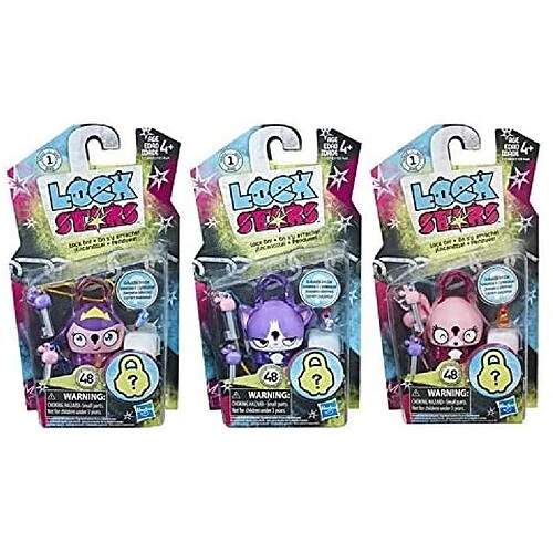 Hasbro Pack DE 3 Cadenas à Collectionner Princesse, Chat Pourpre & Lapin Rose