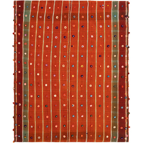 Vidal Tapis de laine 187x156 orange Jajim