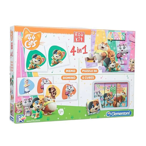 CLEMENTONI - Edukit 4 en 1 - 44 Cats