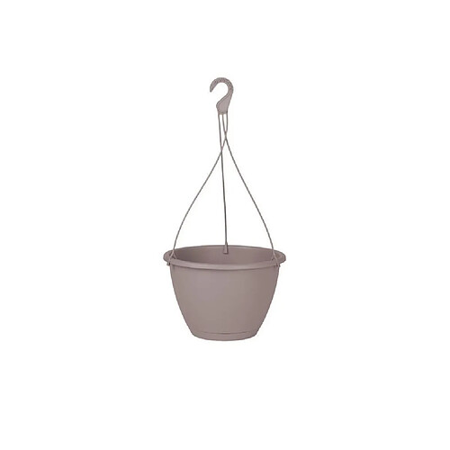 ARTEVASI Pot de fleurs suspendu Algarve - 8 L - 31 x 31 x 20,5 cm - Taupe