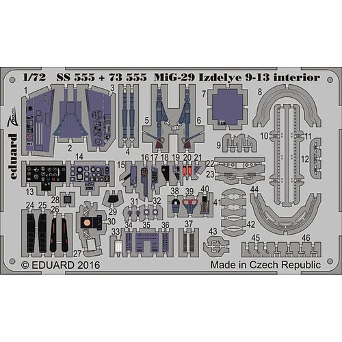 MiG-29 Izdelye 9-13 for Zvezda - 1:72e - Eduard Accessories