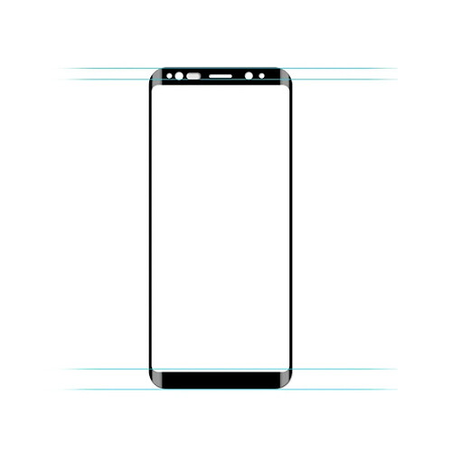 Wewoo Film de verre trempé de plein écran incurvé par mocolo 0.33mm 9H 3D pour Galaxy S9 + noir