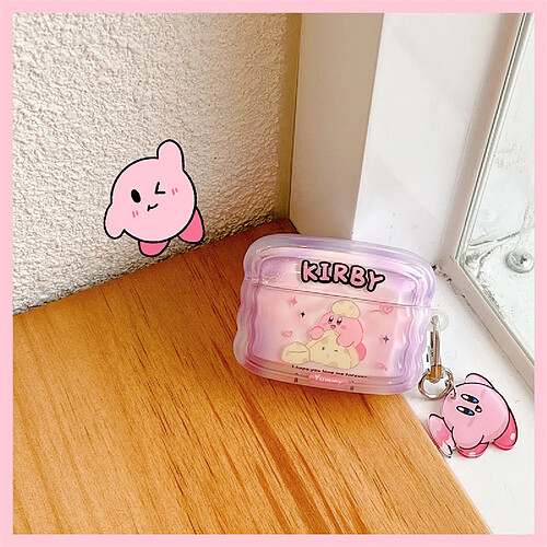 GUPBOO Airpods Coque Housse Étui Protecteur Compatible pour AirPods 3-Fille de dessin animé mignon Star Kirby