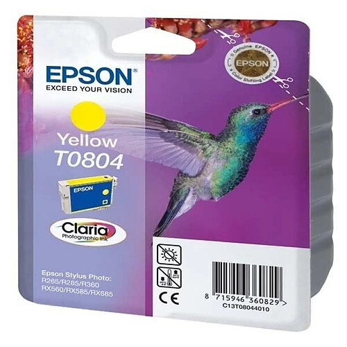 Cartouche d'Encre - Imprimante EPSON T0804 Jaune - Colibri (C13T08044011)