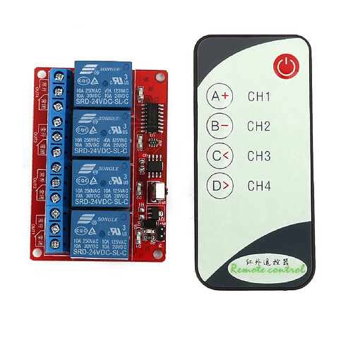 Module de relais à quatre canaux 24 V