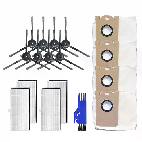 Kit de pièces de rechange pour aspirateur Robot Proscenic M70 M7, accessoires, brosse latérale, filtre Hepa, AD 17Pcs